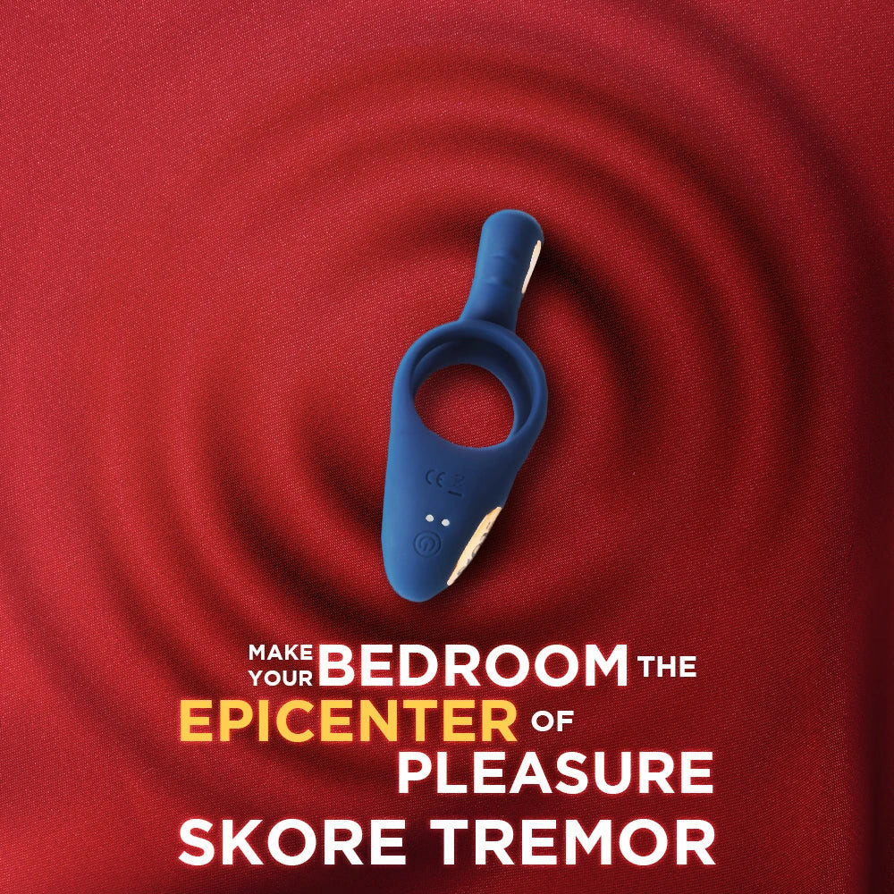 Skore Tremor – Dual Motor Vibrating Ring with Ball Strap