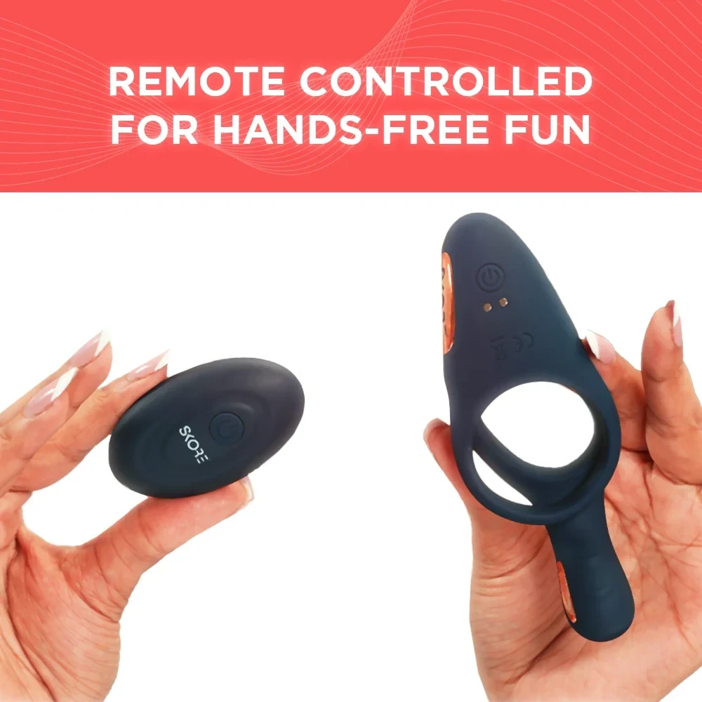 Skore Tremor – Dual Motor Vibrating Ring with Ball Strap