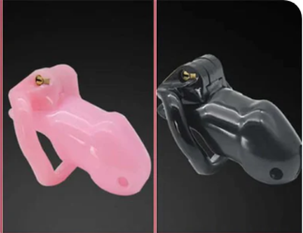 Custom Chastity Cage with 4 Active Sizes Rings